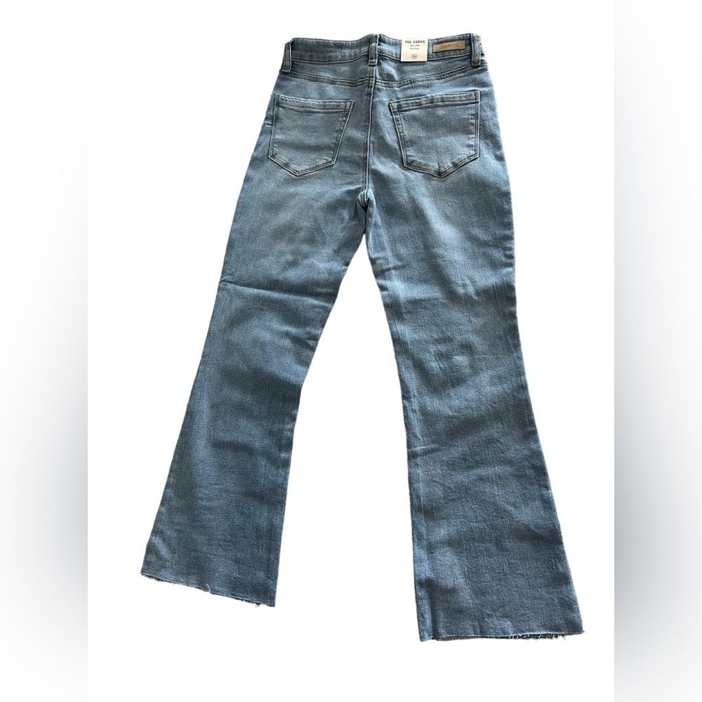 BLANK NYC The Varick Kick Flare Light Wash Raw Hem Jeans NWT Size 26